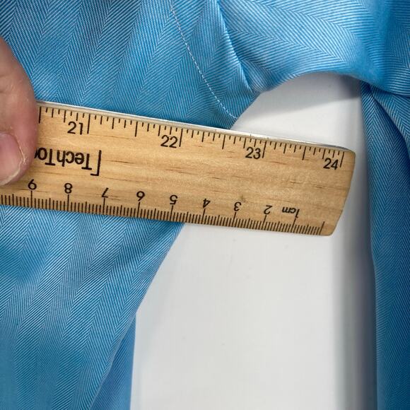 Eton Shirt Men’s 43 17 Dress Button Up Blue Quiet Luxury Old Money Professional - Picture 9 of 11